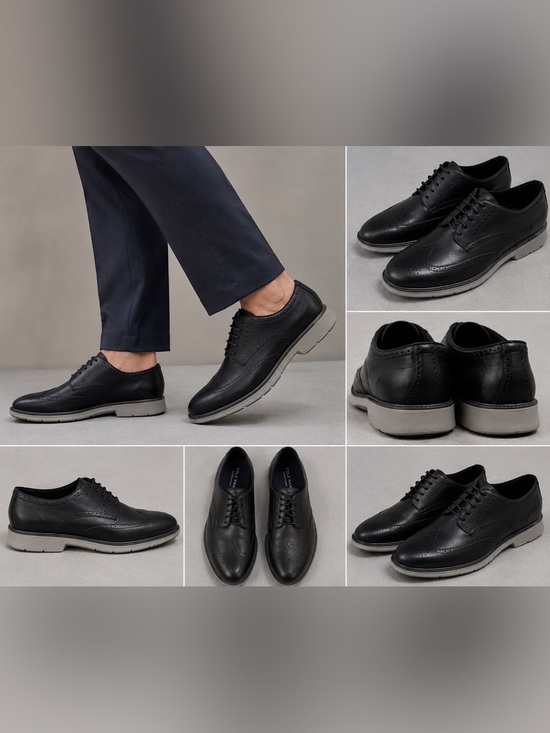 Cole Haan Other - Cole Haan Go To Wing Oxford Men’s 13 Black Grand 360 Leather Dress Shoes